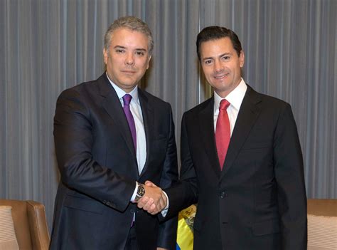 Se Reúne El Presidente Enrique Peña Nieto Con El Presidente Electo De Colombia Iván Duque