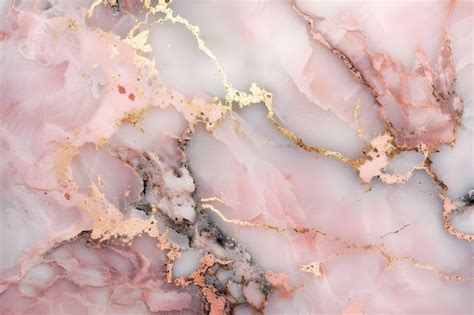 Premium Photo Chic Blush Pink And Rose Gold Marble Texture