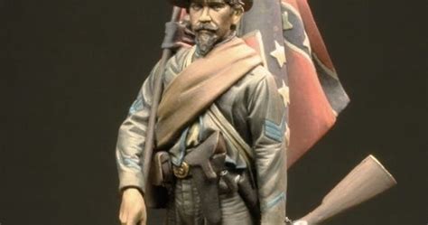 Confederate Standard Bearer 75mm Masterclass Negozio Fabrimore