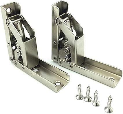 Pcs Stainless Steel Degree Folding Shelf Hinge Bracket Folding