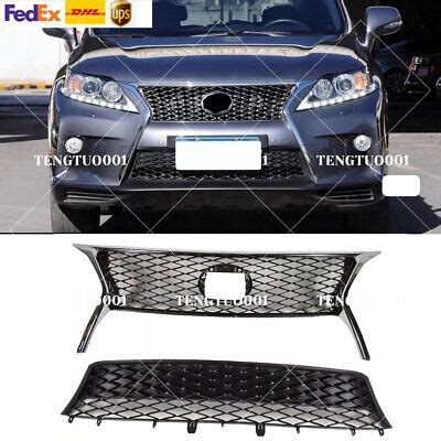 2Pcs For Lexus RX350 2013 2014 2015 Front Bumper Upper Grille Lower