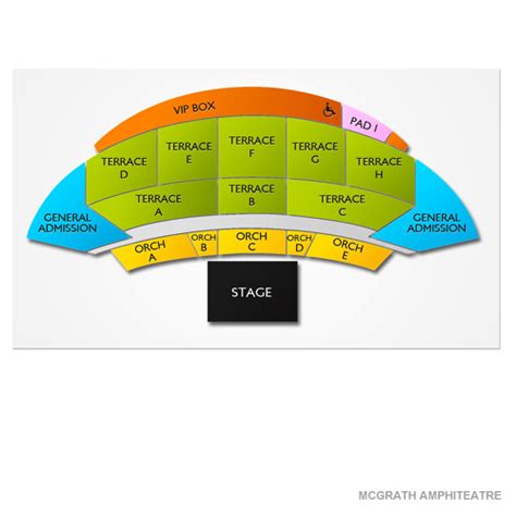 Mcgrath Amphitheatre Seating Chart