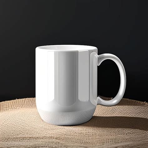 Premium Photo A White Mug With The Word Coffee On It