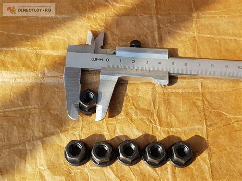 Гайка шестигранная с буртиком (фланцем) высокопрочная М8 шаг 1.25 кл ...