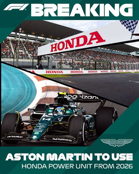 Formula 1 On Twitter Breaking Aston Martin 🤝 Honda From 2026 Astonmartinf1 Will Adopt A