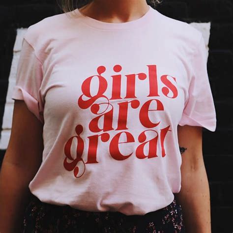 Feminist Shirt Girls Are Great Shirt Girl Power Shirt T Shirt Custom T