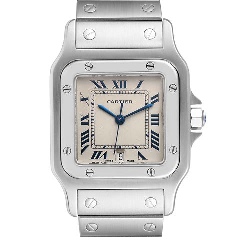 Cartier Santos Galbee Stainless Steel Silver Dial Unisex Watch 987901