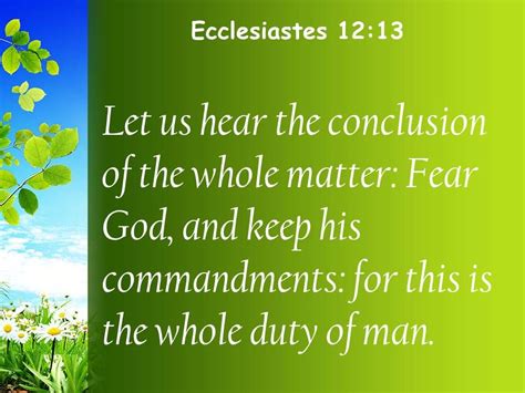 Ecclesiastes 12 13 This is the duty of every PowerPoint Church Sermon ...