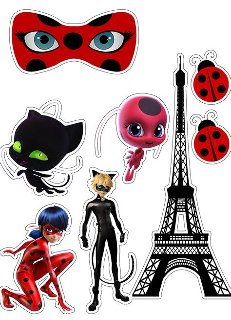 Miraculous Ladybug Cake Topper Free Printable Pc Miraculous Ladybug