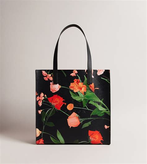 Buy Ted Baker FLIRCON Floral Printed Tote Bag In Black | 6thStreet UAE