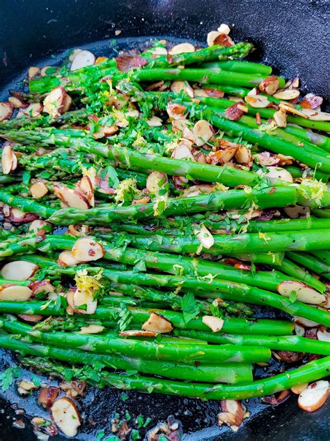 Easy Sautéed Asparagus Amandine A 15 Minute Wonder Trendgredient