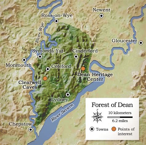 Forest Of Dean Boundary Map