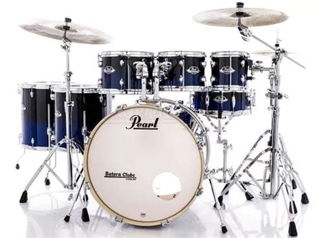 Bateria Pearl Export Exl Lacquer Sea Blue Fade