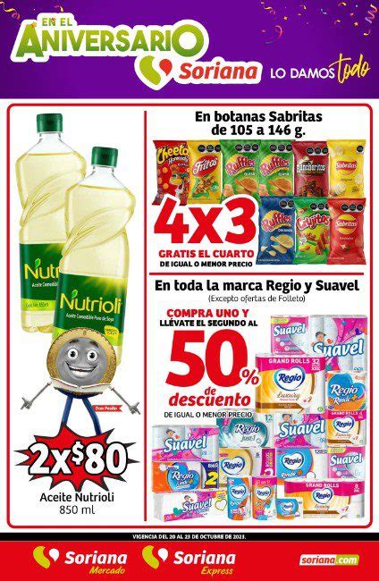 Folleto Soriana Mercado Aniversario De Fin De Semana Hasta El 23 De