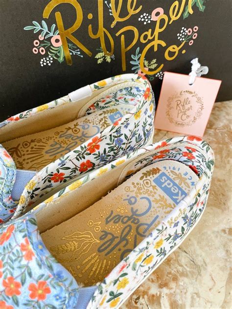 Keds Rifle Paper Co Double Decker Wildwood Slip Ons Womens Fashion