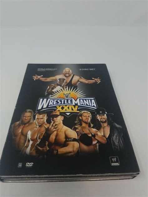 Wwe Wrestlemania Xxiv Dvd Disc Set Edge Undertaker Ric Flair John