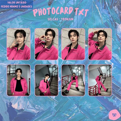 PHOTOCARD TXT TOMORROW X TOGETHER SELCAS YEONJUN Kpop Card