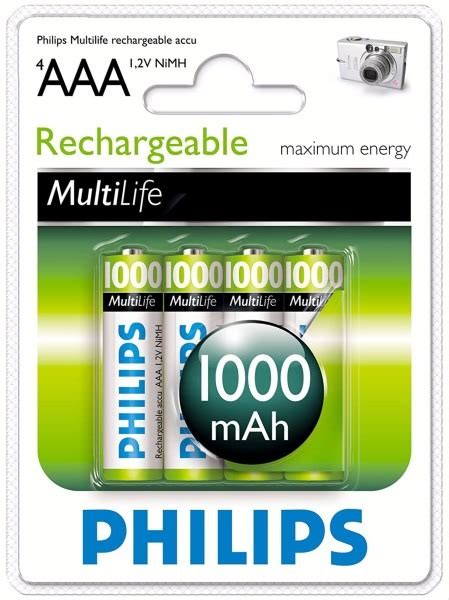 Philips Multilife Nimh Rechargeable Batteries Ecokarma