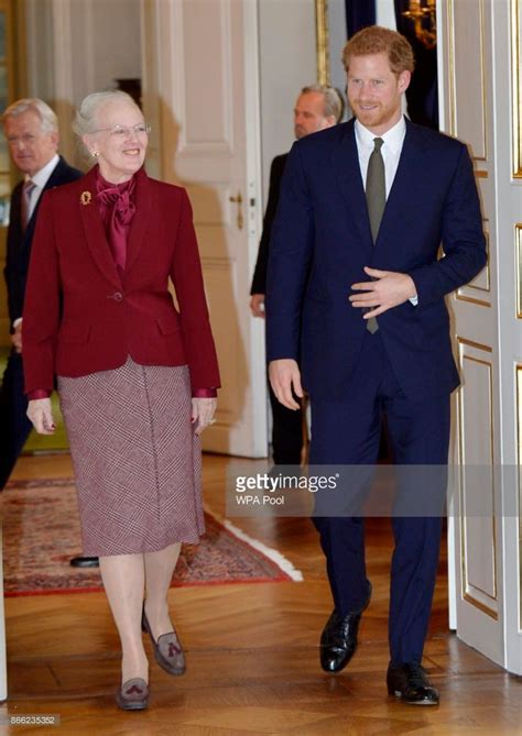 Her Majesty Queen Margrethe Ii Meets With Prince Harry At The