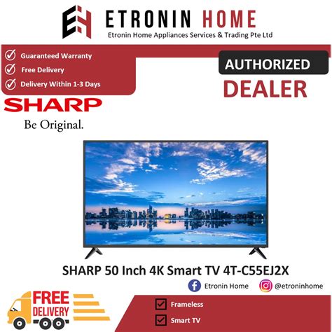 sharp    smart tv  cejx shopee singapore