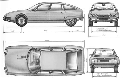 Citroen CX blueprint | Citroën cx, Citroen, Citroen car