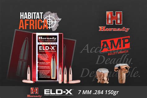 Hornady ELD X 7mm 284 150gr Bullet Habitat Africa