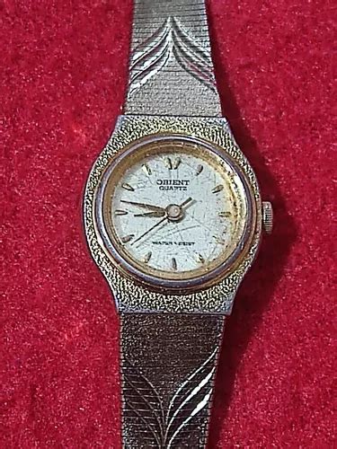 Reloj Mujer Orient Quartz Caratula Dorada Vintage Meses Sin Inter S