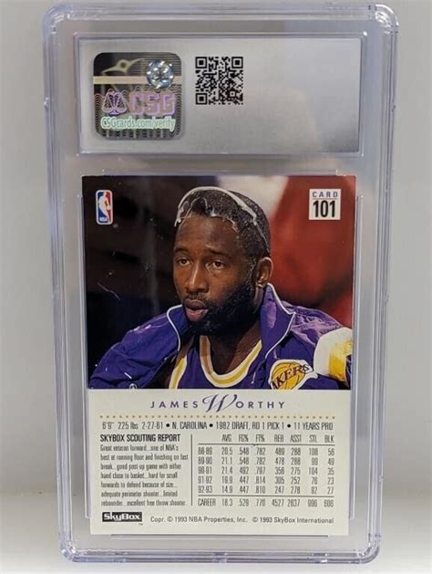 1993 94 Skybox Premium 101 James Worthy For Sale Online EBay