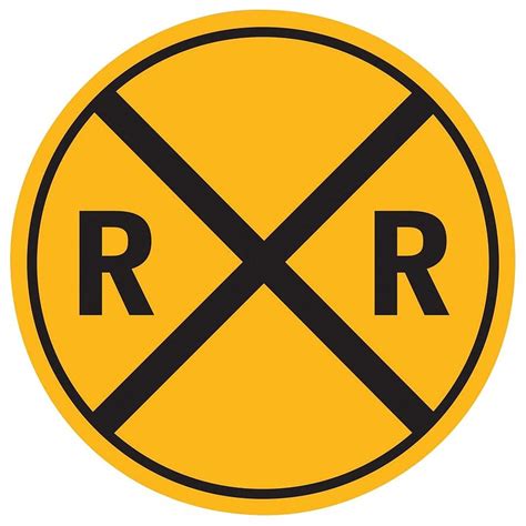 Black and Yellow Railroad RR Crossing Warning Sign Photograph by Cody Cookston