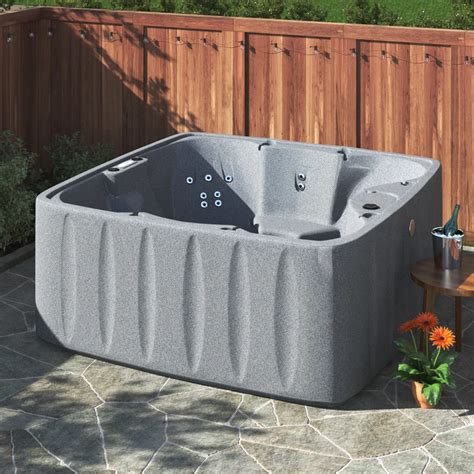 Aquarest Spas Powered By Jacuzzi Pumps Person Jet Square Plug And Play Hot Tub With