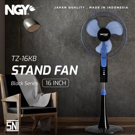 Jual Kipas Angin Berdiri Stand Fan Timezone Black In Tz Kb