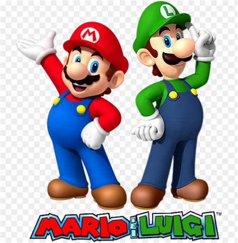 Mario Luigi Sleepover - Mario And Luigi Bros PNG Transparent With Clear ...