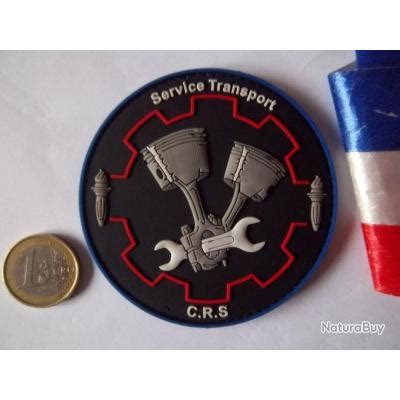 écusson obsolète police CRS service transport insigne pvc collection