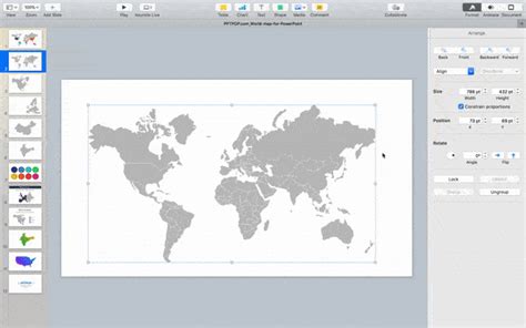 Editable World Map Powerpoint Template