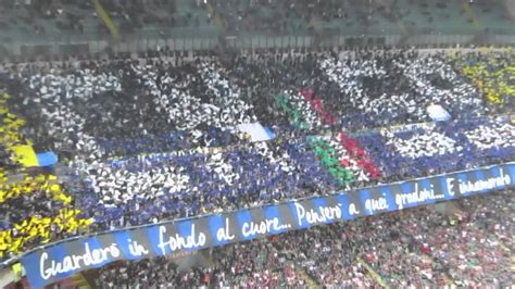 Milan Inter Coreografia Curva Nord Inter Nel Derby Di Milano