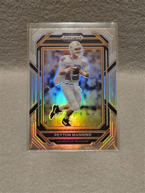 2023 Panini Prizm Draft Picks Silver Prizm 82 Peyton Manning For