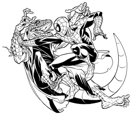 Introducir Imagen Lagarto De Spiderman Para Colorear Abzlocal Mx