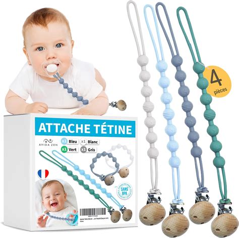 Attache Tetine Silicone Attache Sucette Attaches T Tine Pour B B S