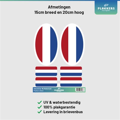 Limburgse Vlag Stickers Auto Set Met 6 Autostickers Kopen Stickers V