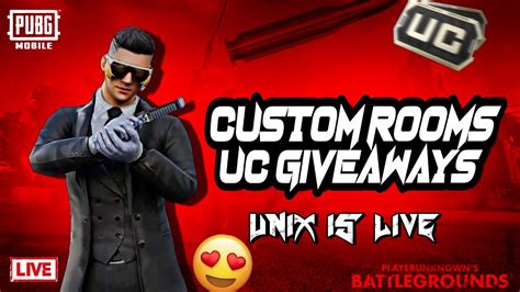 PUBG MOBILE LIVE CLASSIC CUSTOM ROOMS TDM 1V1 FREE UC AND RP