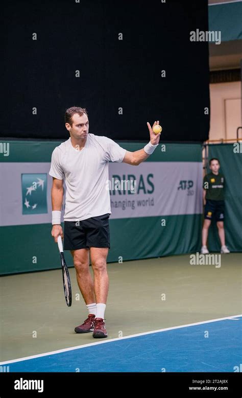 Stockholm Kungliga Tennishallen Roman Safiullin Against Thiago