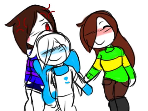 Us Chara X Sans X Frisk By Star Light Guardian On Deviantart