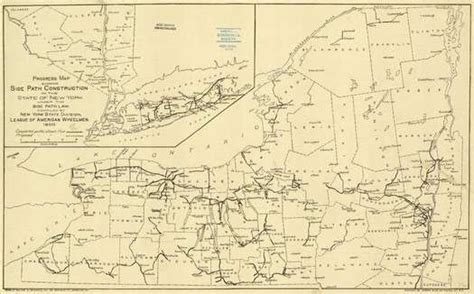 Side Paths New York States 1890s Bike Trail Network New York Almanack