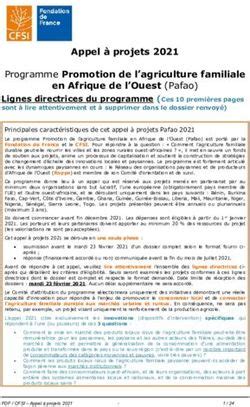 Appel Projets Programme Promotion De L Agriculture Familiale