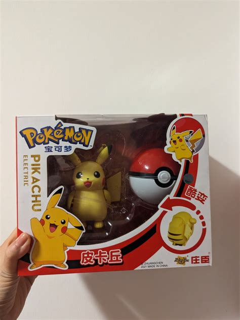 BNIB Pokemon Pikachu Pokeball Hobbies Toys Toys Games On Carousell