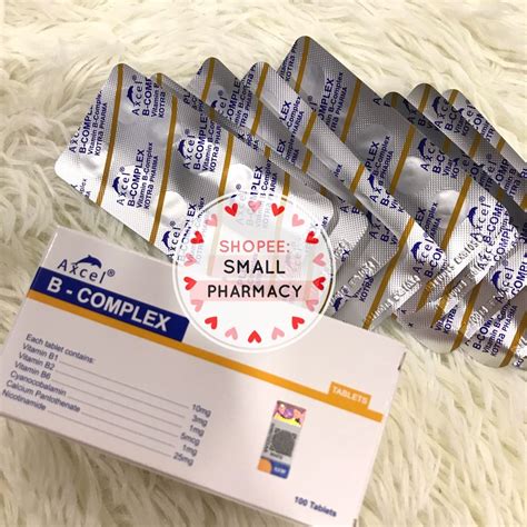 Axcel Vitamin B Complex 10s 100s Vitamin B Complex Komplek Axcel