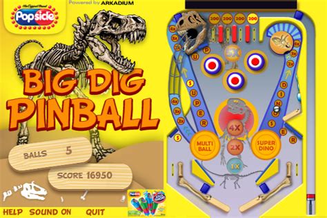 Big Dig Pinball Play Online On Flash Museum