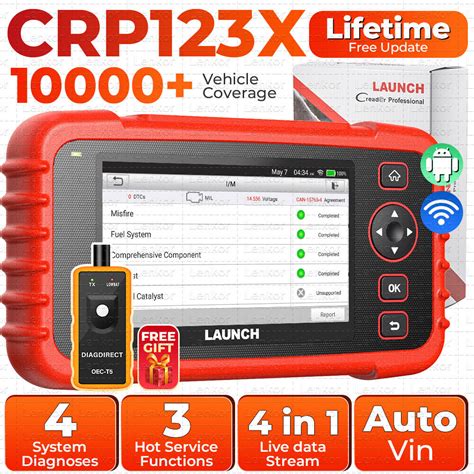 LAUNCH CRP123X OBD2 Scanner ABS SRS Code Reader Check Engine Car