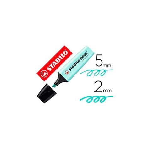 Rotulador Stabilo Boss Pastel Fluorescente 70 Toque De Turquesa 500