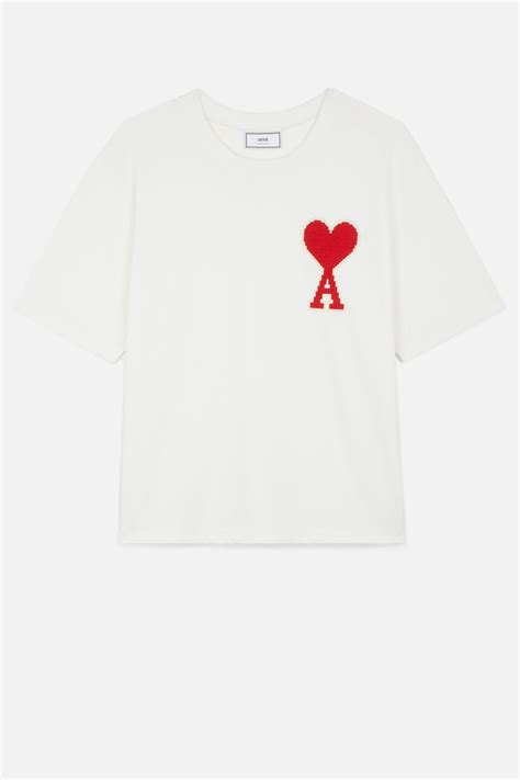 AMI Paris T Shirt Ami De Coeur Farfetch Wishupon